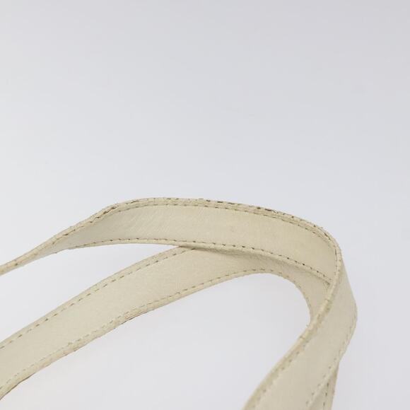 FENDI Hand Bag Leather White Silver - Picture 8 of 12